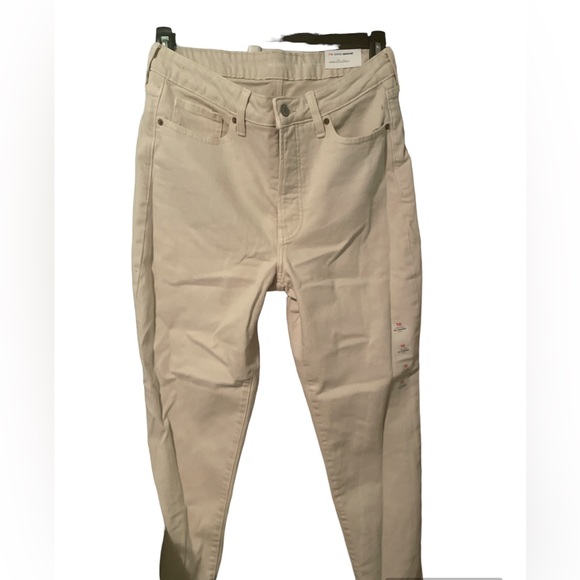 Old navy high rise jeans size 10 color cream - Picture 1 of 4